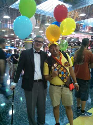 Complete with balloons, Mr. Fredricksen and Kevin from "Up" may have been the cutest cosplay at the convention.