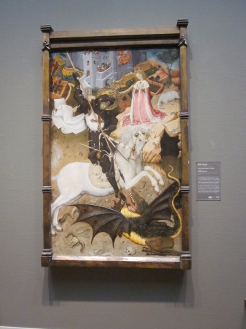Saint George Killing the Dragon, from inside the Art Institute of Chicago