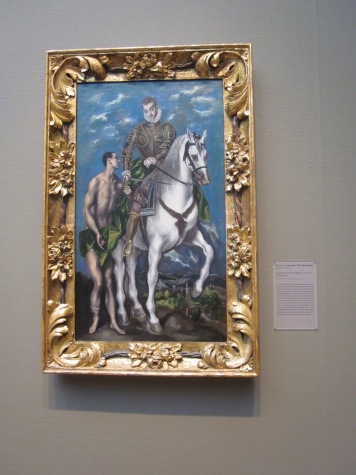 St. Marcos and the Beggar, painted by El Greco, inside the Art Institute of Chicago.