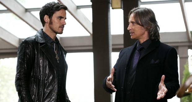 Hook%2C+played+by+Killian+Jones%2C+and+Rumplestiltskin%2C+played+by+Robert+Carlyle%2C+share+an+intense+moment+on+screen.