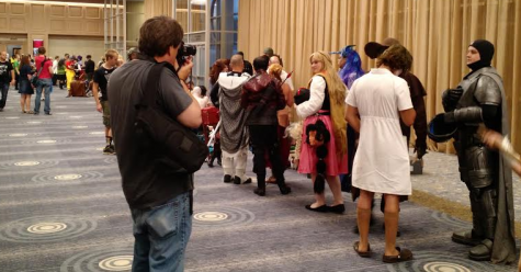 For an idea of the size of the average cosplay contest, this line is not even one-eighth of the competition this Sat.