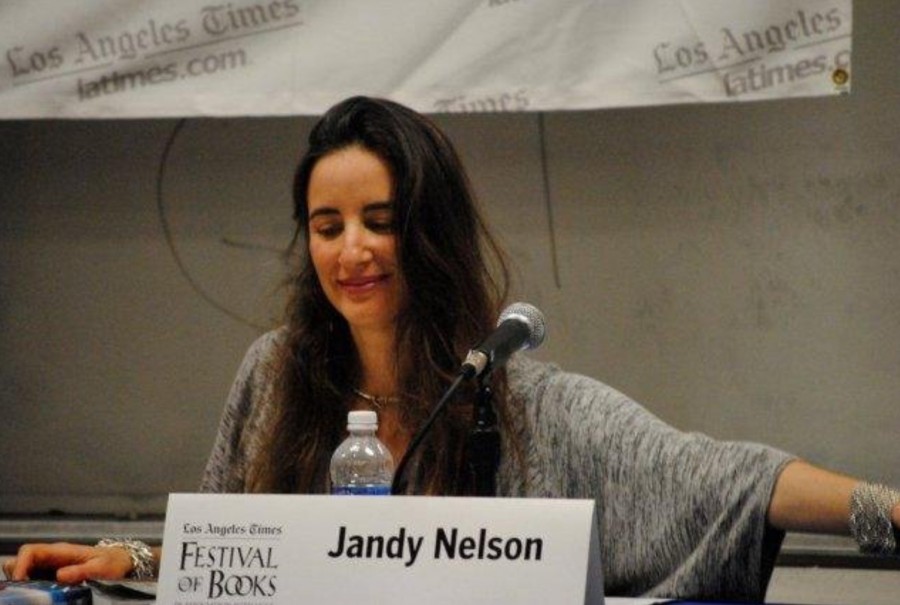 Jandy+Nelson%2C+author+of+Ill+Give+You+the+Sun+and+The+Sky+is+Everywhere%2C+speaks+at+the+Los+Angeles+Festival+of+Books.