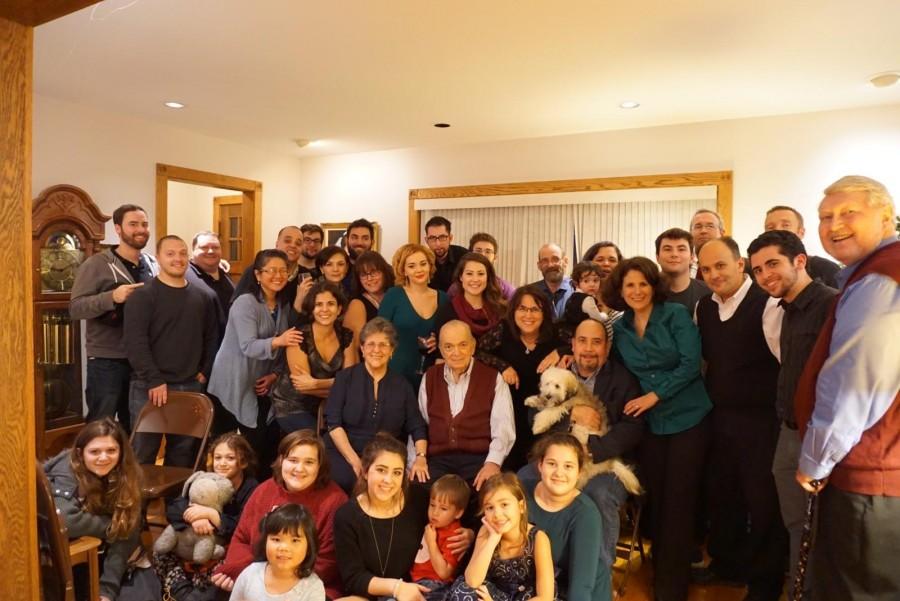 Frank Jimenez and his friends and family pose for a post-thanksgiving picture.