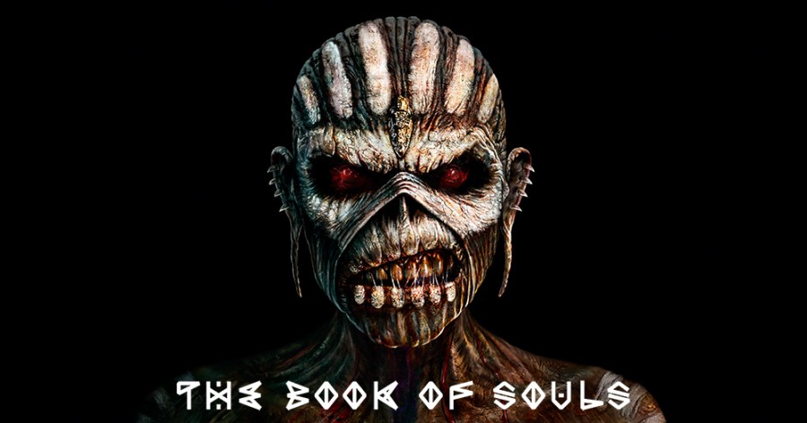 The cover design of Iron Maidens latest album, The Book of Souls.