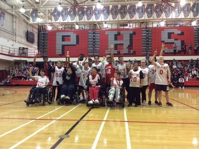 PHS students after winning the championship game. 