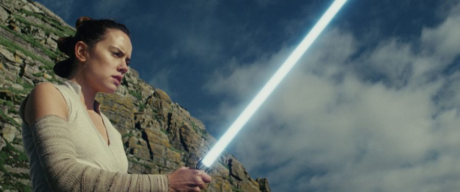 Rey (Daisy Ridley) in Star Wars: The Last Jedi.