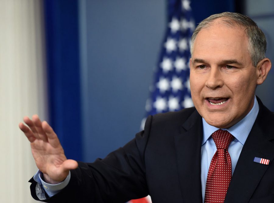 EPA Administrator Scott Pruitt speaks on June 2, 2017, during a briefing in the Brady Briefing Room at the White House in Washington D.C.