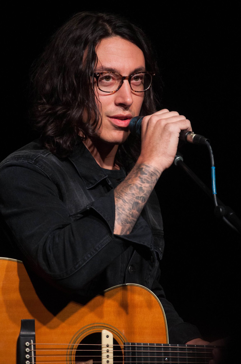 Noah Gundersen, vocalist for Young in the City, performs at The Camp House in Chattanooga, Tenn. in Jan. 2015