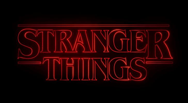 The intentionally eerie “Stranger Things” title further contributes to the overall creepy vibe of the show. 