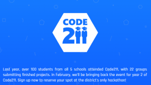 Code 211 offers 11 workshops and is completely free to D211 students.