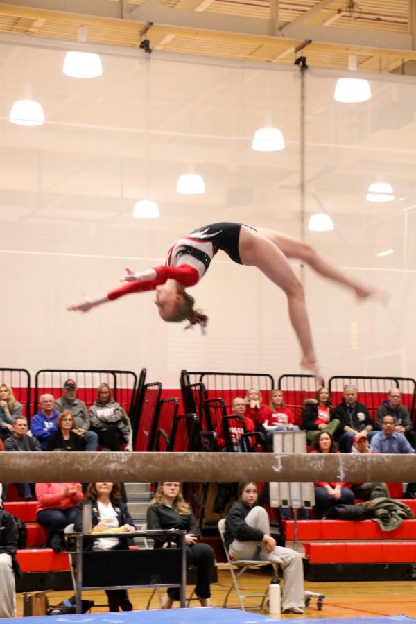Slideshow: Girls gymnasts compete against Conant at home