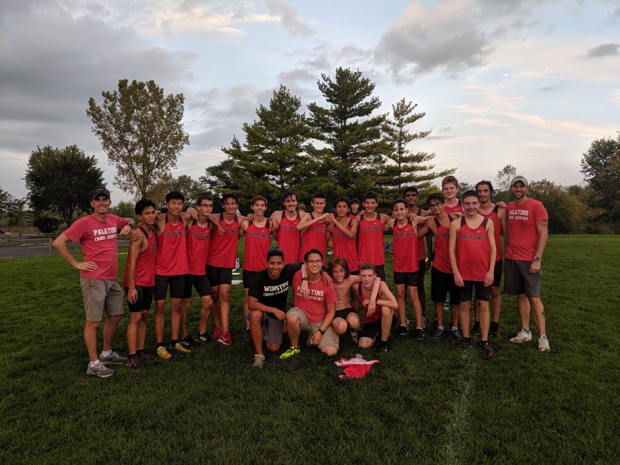 Cross Country boys after winning MSL Championship title.