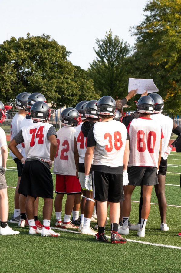 Even though Football is moved to the spring, contact days have begun at Palatine High School.