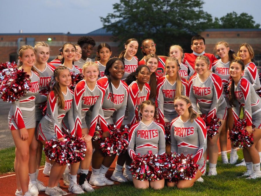 PHS cheer came to the game against SCN for the FNL opener.