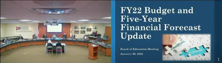 At the January 20th board meeting, District 211 board begins discussions on budget forecast for 2022. 