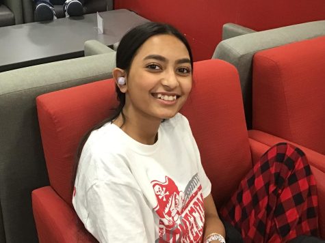 Sophomore Abigail Khan: “I spend time with my family since it’s Christmas.