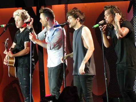 The group performing as a four piece after Zayn Maliks departure from the group at Soldier Field, Chicago in 2015.