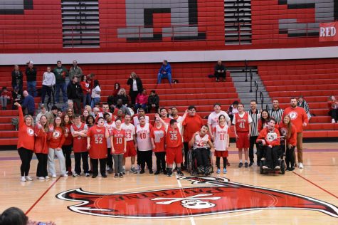 Hoops for a Cause included students from across the SpEd department, every student got the chance to play. 