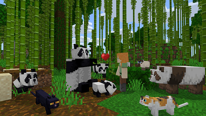 Screenshot+of+a+player+feeding+the+panda+bamboo.