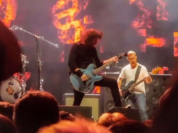 Foo Fighters opens the show with their song All My Life.