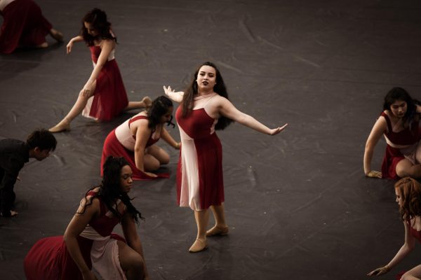 Senior, Maggie Villagomez opened the performance with a graceful dance solo.