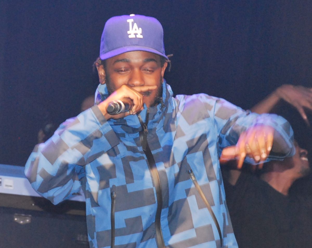 Kendrick Lamar performing in 2015. Lamar was the most awarded artist of the night, winning all five nominations for "Not Like Us."