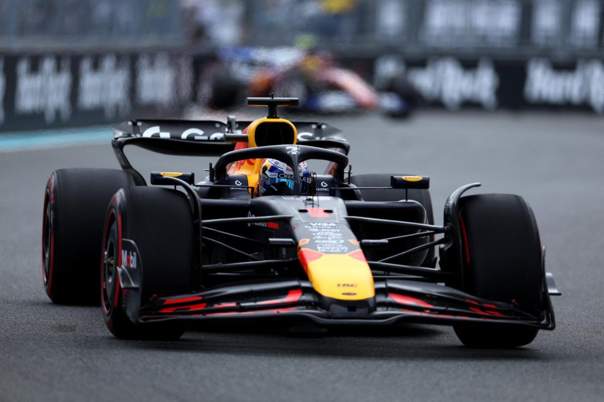 Formula One F1 - Miami Grand Prix - Miami International Autodrome, Miami, Florida, United States - May 3, 2025 Red Bull's Max Verstappen in action during qualifying REUTERS/Ricardo Arduengo