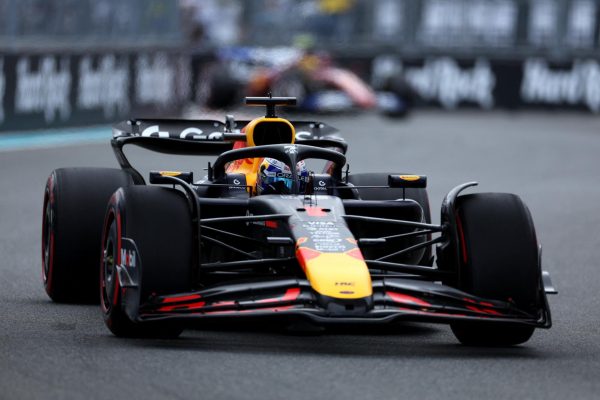 Formula One F1 - Miami Grand Prix - Miami International Autodrome, Miami, Florida, United States - May 3, 2025 Red Bull's Max Verstappen in action during qualifying REUTERS/Ricardo Arduengo
