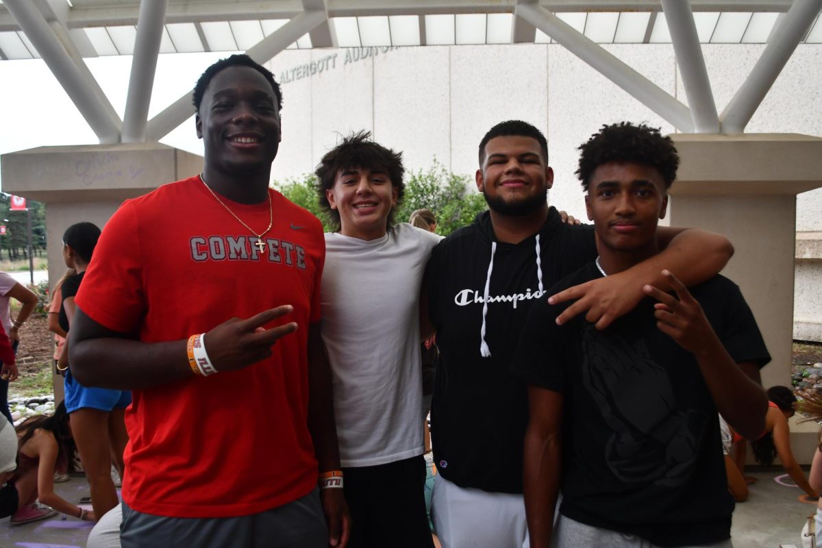 Signing their names gave seniors a final chance to reconnect before the start of the school year.