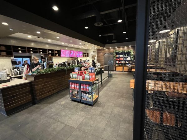 Inside the Starbucks on Dundee Rd., a favorite spot for many PHS students.