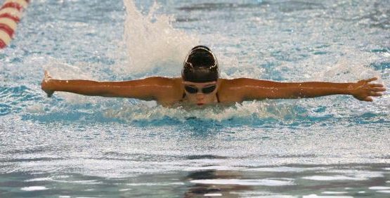 Julieta Ottati competes in the 100 butterfly, an event that has a reputation for its need for incredible stamina and strength.