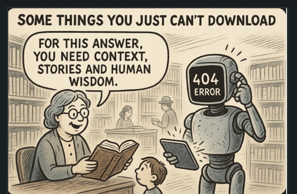 AI uploaded image by Zaiym Yousef portrays the idea that the soul of public libraries can never be taken away