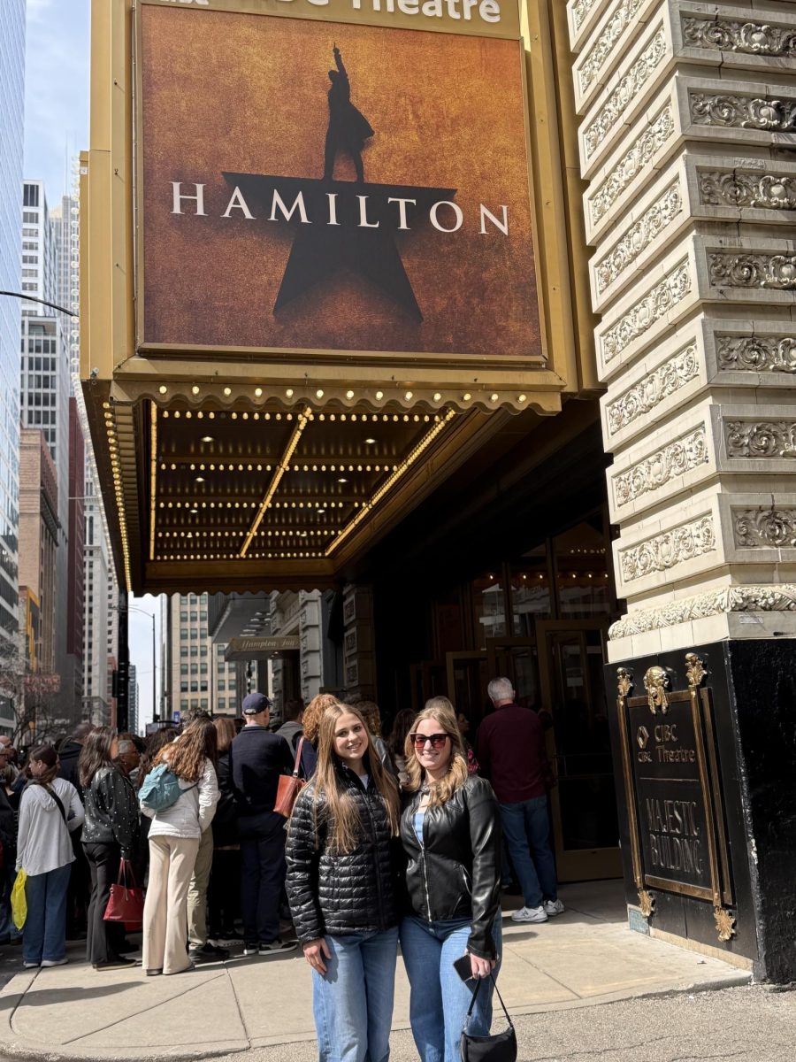 Emily Wheeler and her friend Jenna travel into Chicago to watch Hamilton.